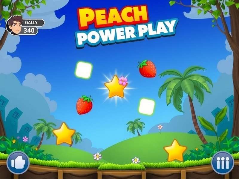 Peach Power Play Game Screenshot